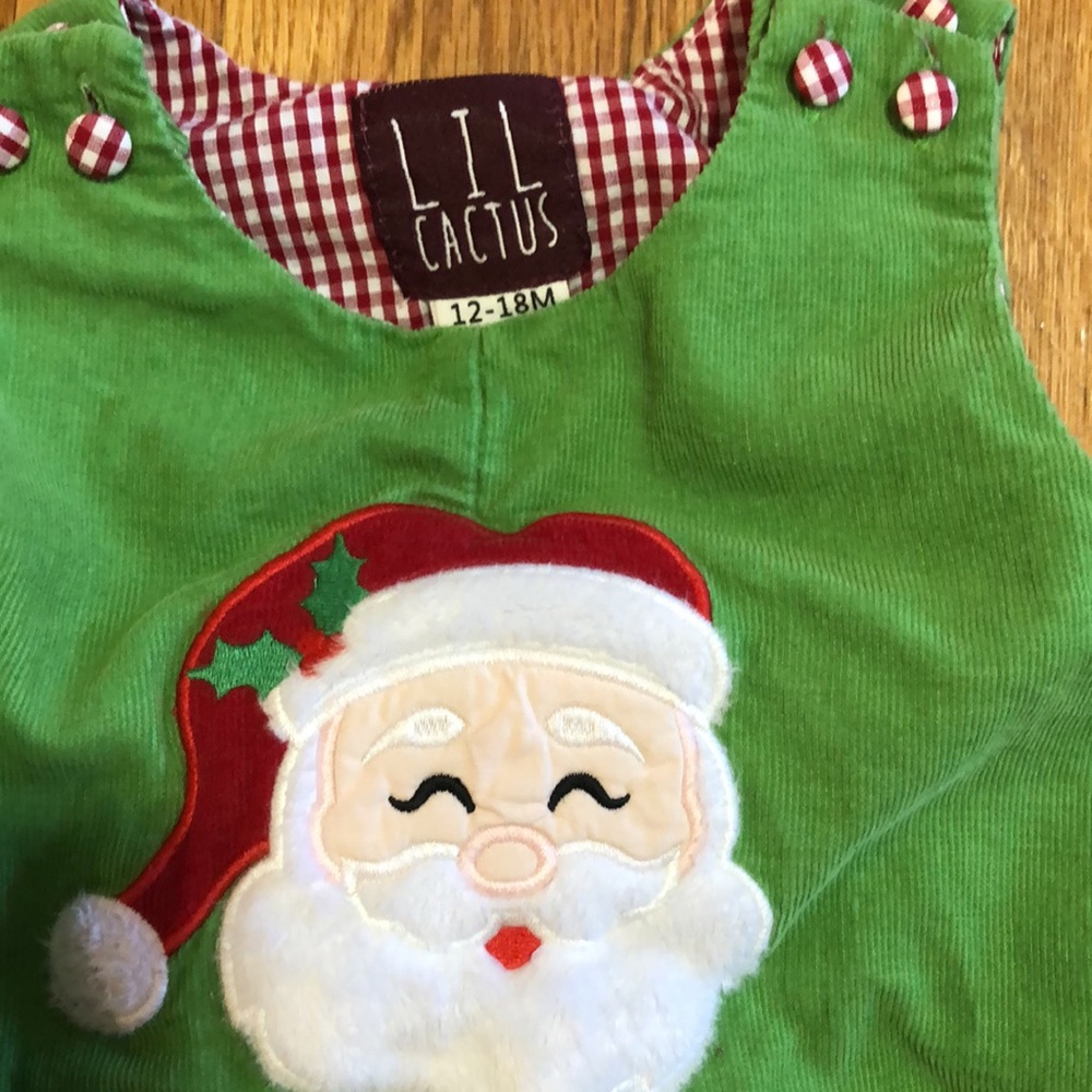 Two Lil Cactus brand Christmas rompers - Picture 3 of 3